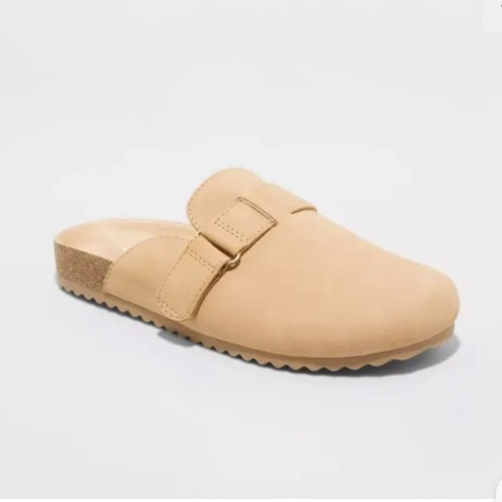 Cat & Jack Youth Girls' Cognac Brown Perry Soft Textured Slip-On Clogs size 1